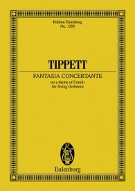 Tippett: Fantasia Concertante on a Theme of Corelli (Study Score) published by Eulenburg